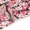 1 Yard Pink, White and Black Sprinkled Treats Silk Chiffon Fabric 54 Inch Width